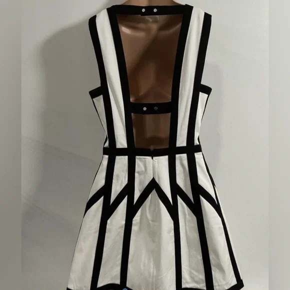 Robert Rodriguez, size 6, Graphic Spear Fit & Flare, Black & White Dress, EUC - Picture 5 of 7